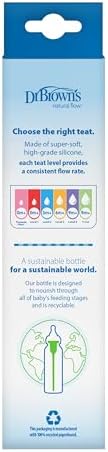 Dr Brown's Natural Flow Options+ Narrow Baby Bottle 250 ml Pack 1 view 4