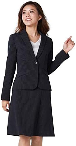Nissen ニッセン スーツ 上下 セット セミフレアスカート ジャケット レディース 洗える 定番 オフィス ビジネス 7号 38号