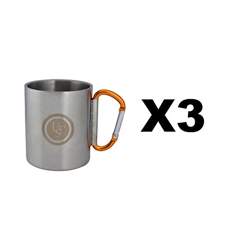 Ultimate Survival Technologies KLIPP Biner Mug 1.0 Stainless Steel Cup (3-Pack)