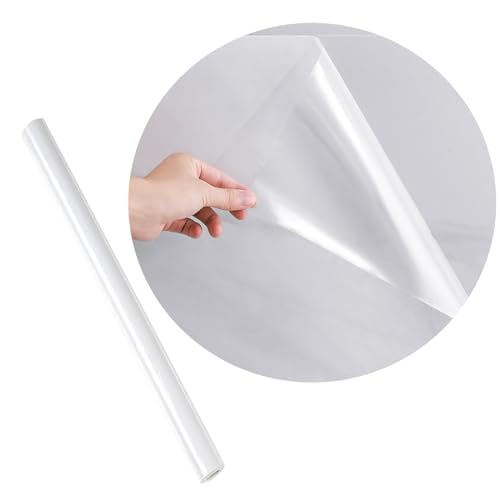YEVTAHT Clear Contact Paper Roll 60x300cm Clear Glossy Self-Adhesive Film Cover Removable Protective Film Transparent Waterproof Liners Drawers Shelves Kitchen Cabinets Desks Fridge Roll