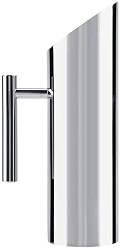 2L Water Jug, Stainless Steel Water Jug with Ice Guard Cold Drinking Pitcher Water Pot Home Hotel Serving Tool, Unique Ergonomic Straight Handle Design