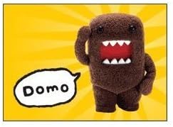 Domo-Kun, Domo, 3.5” X 2.5”, Officially Licensed - MAGNET - Sunburst Magnet Japanese Animation Nickelodeon Show and TV Series