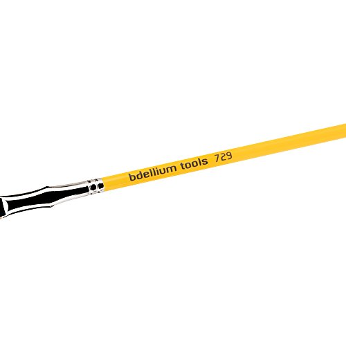 Bdellium Tools Professional Makeup Brush Studio Line - Duet Fiber Bent Mascara Fan 729