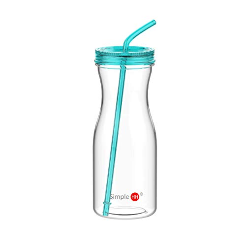 With Straw By Simplehh: Bpa Free Cold Drink/water Container 
