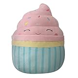 Squishmallows 14-Inch Vanilla Cupcake with Pink