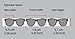 VeryHobby Inspired Oversized High Fashion Square Sunglasses w/ Baroque Swirl Arms Black (Black, 65)