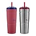 Bubba Envy S Insulated Stainless Steel Tumbler with Straw - 24oz, Luau and Stainless Steel, 2 pack
