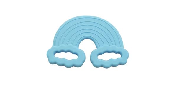 rainbow silicone teether