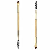 Makeup IBTS 1PCS Makeup Bamboo Handle Double Eyebrow Brush + Eyebrow Comb