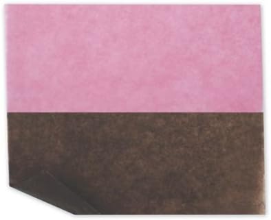 Solid Food Grade Tissue Paper - Bakery Tissue Paper, Strawberry/Chocolate Mix, 6 x 10 3/4" (1000 sheets per box) - BOWS-11-04BKT-MIX