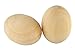 Samyo Unpainted Wooden Eggs for Easter, Spring Crafts, and Displays 2- 1/2 Inches x 1- 3/4 Inches (Pack of 12)