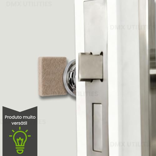Kit 50 Feltro Adesivo Protetor para Pé de Cadeira, Sofá e Móveis Pesados Proteção e Durabilidade Ideal, Antideslizante Quadrado