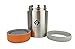 Thermos for Kids By Fenrici [10 oz] | No Plastic Contact With Hot Food | Hot or Cold Food Lunch Container For Kids | BPA-Free, Durable Stainless Steel Vacuum Insulated Food Jar | Orange Lid