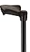 NOVA Medical Products Palm Grip Orthopedic Handle Walking Cane for Right Hand, Lightweight and Adjustable, Color Black