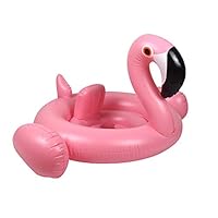 Fastwolf Flamingo Infant Pool Float,Inflatable Baby Swimming Ring with Safety Seat Perfect for Toddlers Kids Age 3-48 Months Summer Outdoor Beach Water Fun Pool Toys