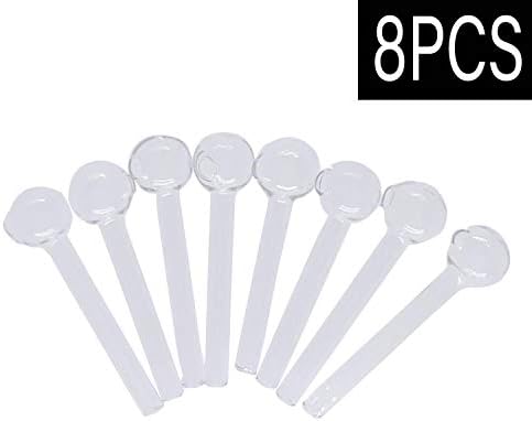 RAINFLOWERSWORD HandmadeGlass Art Making Fragrance Oil Burner 4inch Male Joint (8pcs)