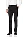 Van Heusen Men's Flex Straight Fit Flat Front Pant, Black, 42W x 30L