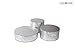 J JACKCUBE DESIGN Set of 3 Silver Round Cake Stand, Cupcake Display Supplies Tray Plate Holder for Decorative Party, Weddings, Birthdays, Tea Parties, Celebrations (8/10/12inches / Silver)-MK197ABCS