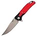 Eafengrow EF53 Folding Knife with Pocket Clip,D2 Blade and G10 Handle Ball Bearing and Liner Lock Knife for Outdoor Hunting & Camping (EF53-red)