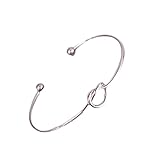 Franterd Personally Simple Knot Open Bangles Bracelet Tie the Knot Bridesmaid Gift Cuff Bracelet