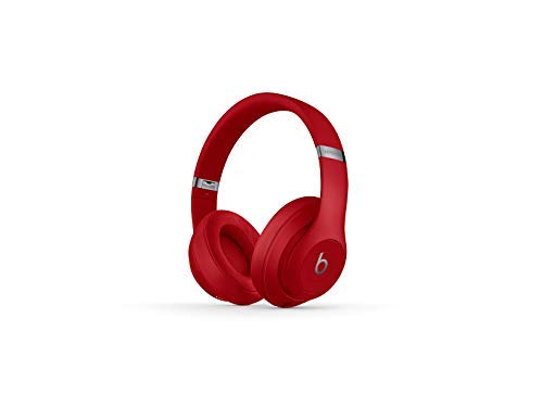 Beats Studio3 Wireless Noise Cancelling On-Ear Headphones - Apple W1 Headphone Chip, Class 1 Bluetooth, Active Noise Cancelling, 22 Hours Of Listening Time - Red