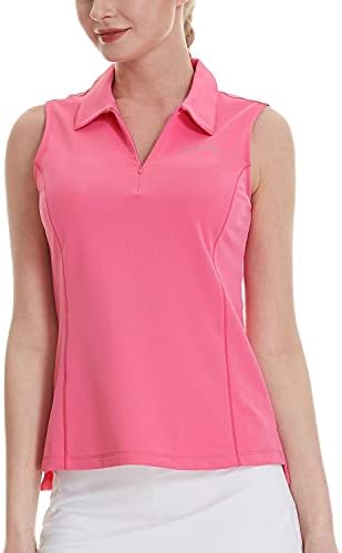 BALEAF Women’s Sleeveless Polo Shirts Golf Tennis Front Zipper Tank Tops with Collar Quick Dry UPF 50+ BALEAF Women’s Sleeveless Polo Shirts Golf Tennis Front Zipper Tank Tops with Collar Quick Dry UPF 50+