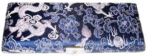10-Reed Bassoon Reed Case Silk (Blue/Silver) - Thumbnail 2