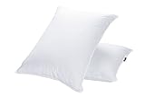 JA COMFORTS Goose Feather Down Bed Pillows for