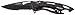 TAC Force TF-705BK Assisted Opening Tactical Folding Knife, Black Half-Serrated Blade, Black Handle, 4-1/2-Inch Closed, Black (Black-2pack)