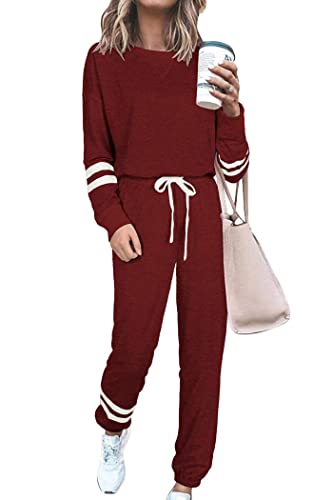 PRETTYGARDEN Women's Pajama Sets Casual 2 Piece Fall Matching Lounge Set at Amazon
