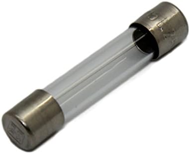 10x ZGS-1A Fuse fuse quick blow glass 1A 250VAC 6,3x32mm brass 632.617 ESKA