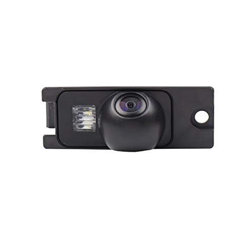 Rear View Back Up Reverse Parking Camera in License Plate Lighting Night Version (NTSC) for S90 S80L /S40L/S80/S40/S60/V60/XC90/XC60/C70/S60L/V40R/ XC 70 (Model B= 1 x Clip+ 1 x Screw hole style)