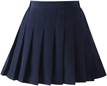 Amazon.com: Women's Pleated Skirts Navy Blue Girls JK Uniform