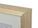 Golden State Art, 12x12 Gold Aluminum Metal Frame with Ivory Mat - Displays Four 4x6 Photos - Square Collage Frame - Real Glass, Sawtooth Hanger, Swivel Tabs - Wall Mounting, Landscape, Portrait