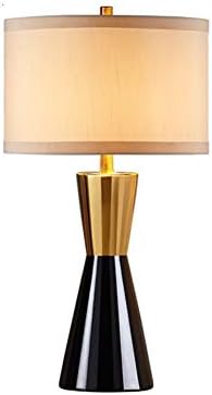 Yzyamz Table Lamp, Post-modern Black Gold CeramicSimple Design Sample Room Living Room Decoration Table Lamp (Color : Black)