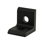 80/20 Inc., 4119, 10 Series, 2-Hole Inside Corner Bracket, Black Anodized