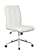 Boss Office Products Mellennial Modern Home Office Chair without Arms in White