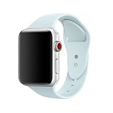 AdMaster Silicone Apple Watch Band and Replacement Sport iwatch Accessories Bands Series 3 2 1 Turquoise 38mm S/M