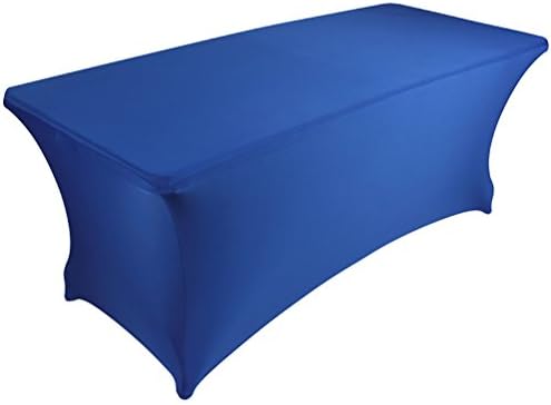 BanquetBay 6FT Stretch Tablecloth -Royal Blue