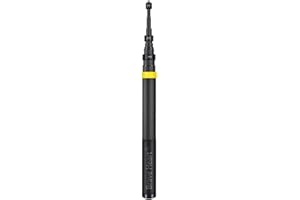INKSOON 36cm to 3m Invisible True Carbon Fiber Selfie Stick for insta360 Insta 360 X4 one x3 x2 x ONE RS,for Gopro Go pro max Accessories