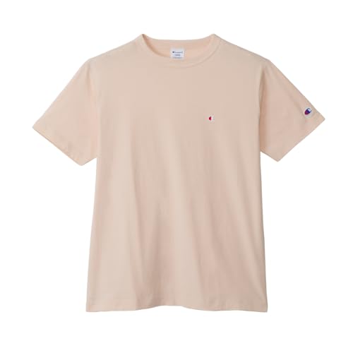 [チャンピオン] 半袖Tシャツ 半袖 丸首 綿100％ ワンポイントロゴ刺繍 ショートスリーブTシャツ メンズベーシック C3-P300Z-453-XL