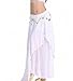 ZLTdream Women's Belly Dance Chiffon Skirt with Coins