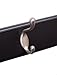 BirdRock Home Oval Hook Coat and Hat Rack | 6 Hooks | Wall Mount | Black Finish | Satin Nickel Hooks