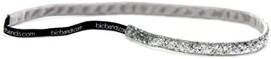 BIC Bands Women's Non Slip Minnie Headband Standard 20" Sparkle Silver