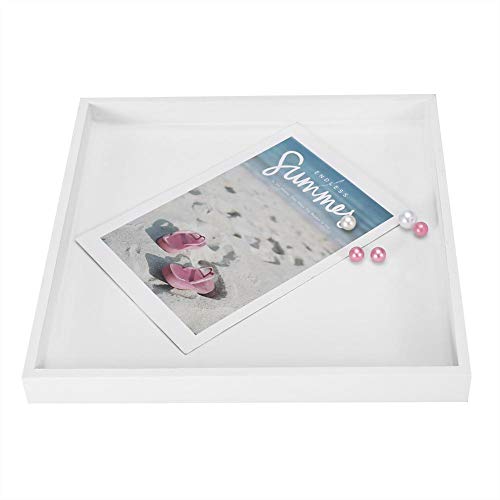 Multi-purpose Desktop Storage Trays, Fruit Organizer Valet Tray for Cans Drinks Food Jewelry Cosmetics White - Thumbnail 2
