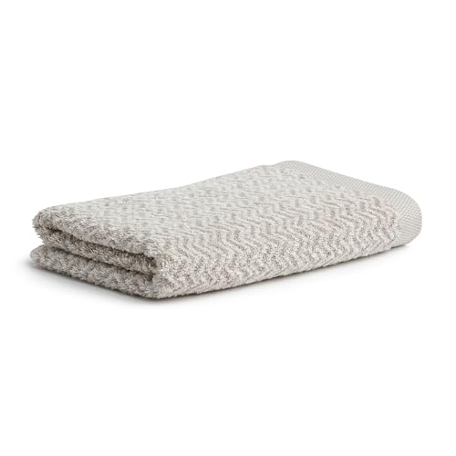 Moeve Brooklyn bath towel 80 x 150 cm, 85% cotton / 10% viscose / 5% linen, nature/cashmere