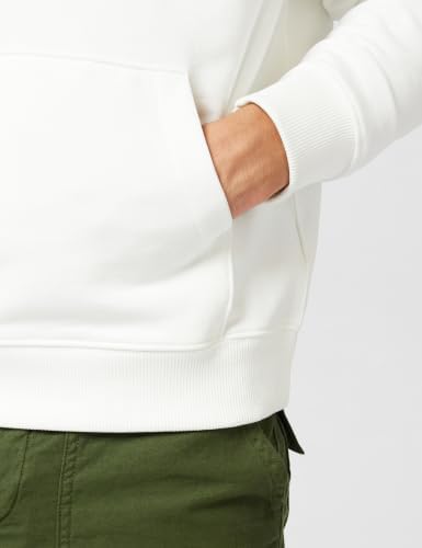 Sweat à Capuche Homme Terry Box Graphic Regular Fit, Blanc (Bright White), M