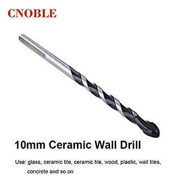 Generic 10mm : Twist Drill Bit Set Saw Set HSS High Steel Titanium Coated Drill Wood working for Glass Ceramic Plastic Wall Tiles