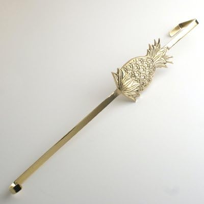 Wreath Hangers - Liards Brass Pineapple Wreath Holder, Over The Door Coat Hanger - Set of 2