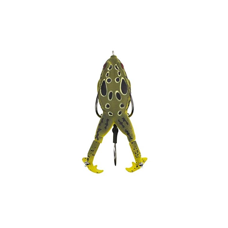 Lunkerhunt Topwater Frog Lure for Bass Fishing | Prop Action Frog to Attract Trout, Pike | Freshwater Fishing Lure with…